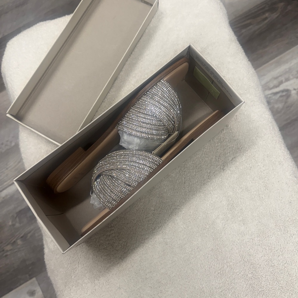 A New Day Sparkling Silver Sandals - Picture 4 of 5